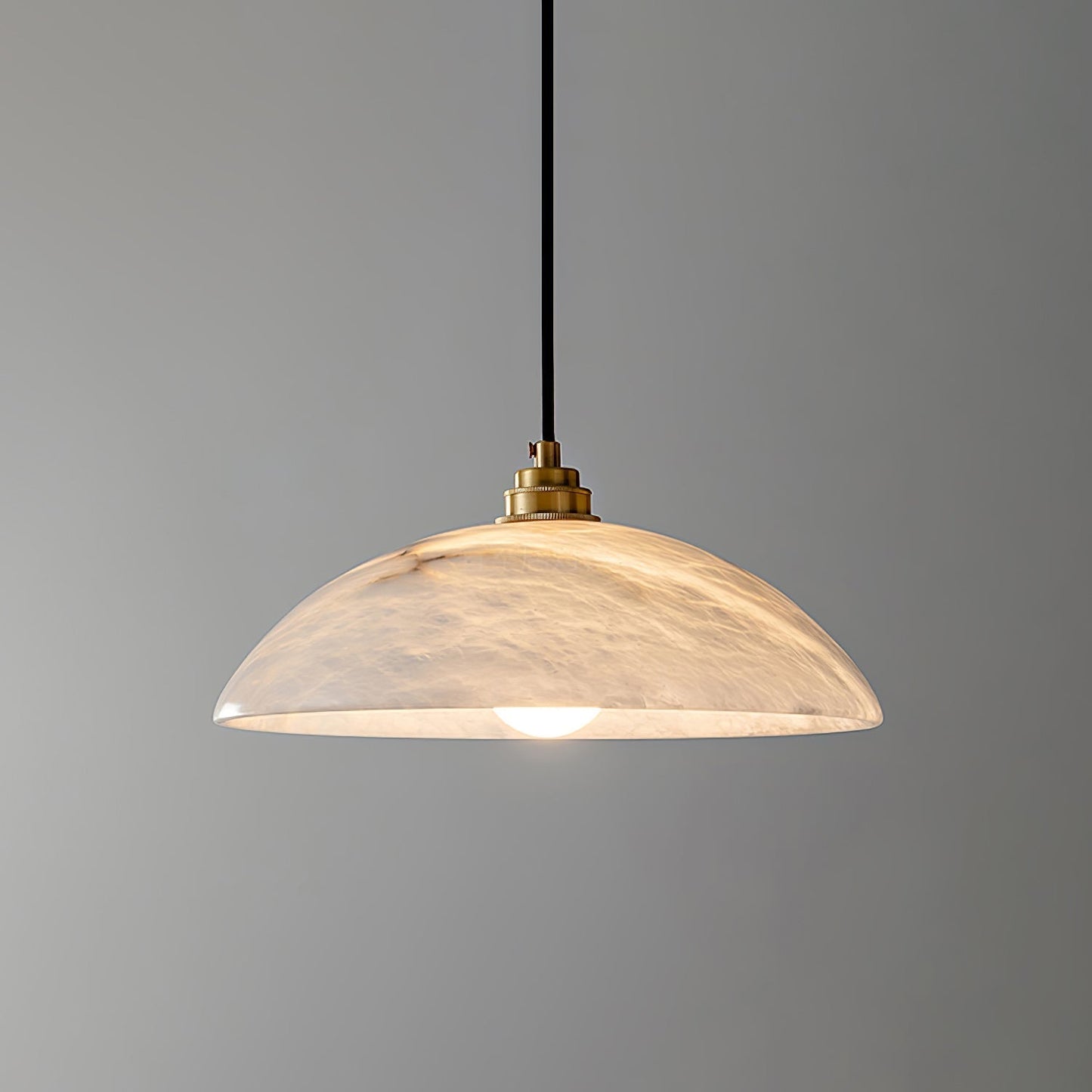 Lennar Visual_Alabaster Dome Pendant Light