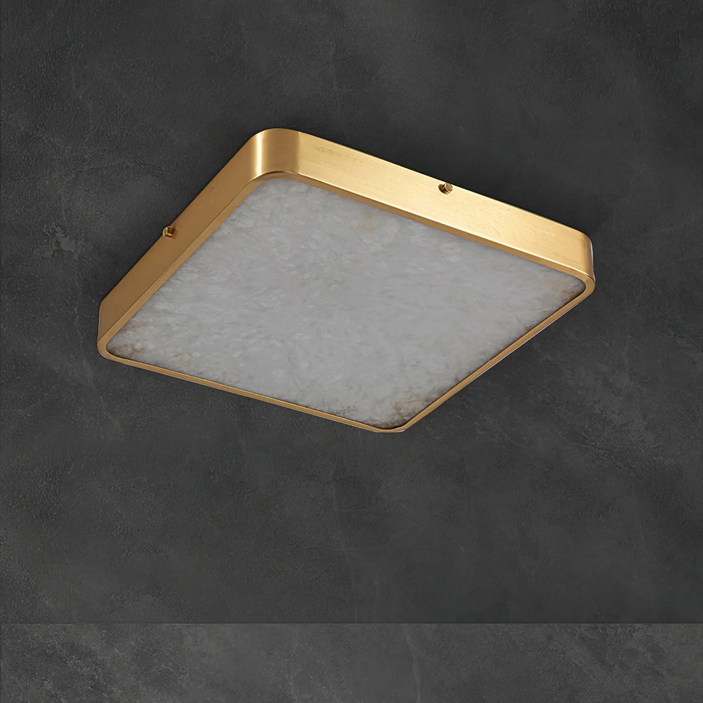 Lennar Visual_Geometric Alabaster Recessed Ceiling Light