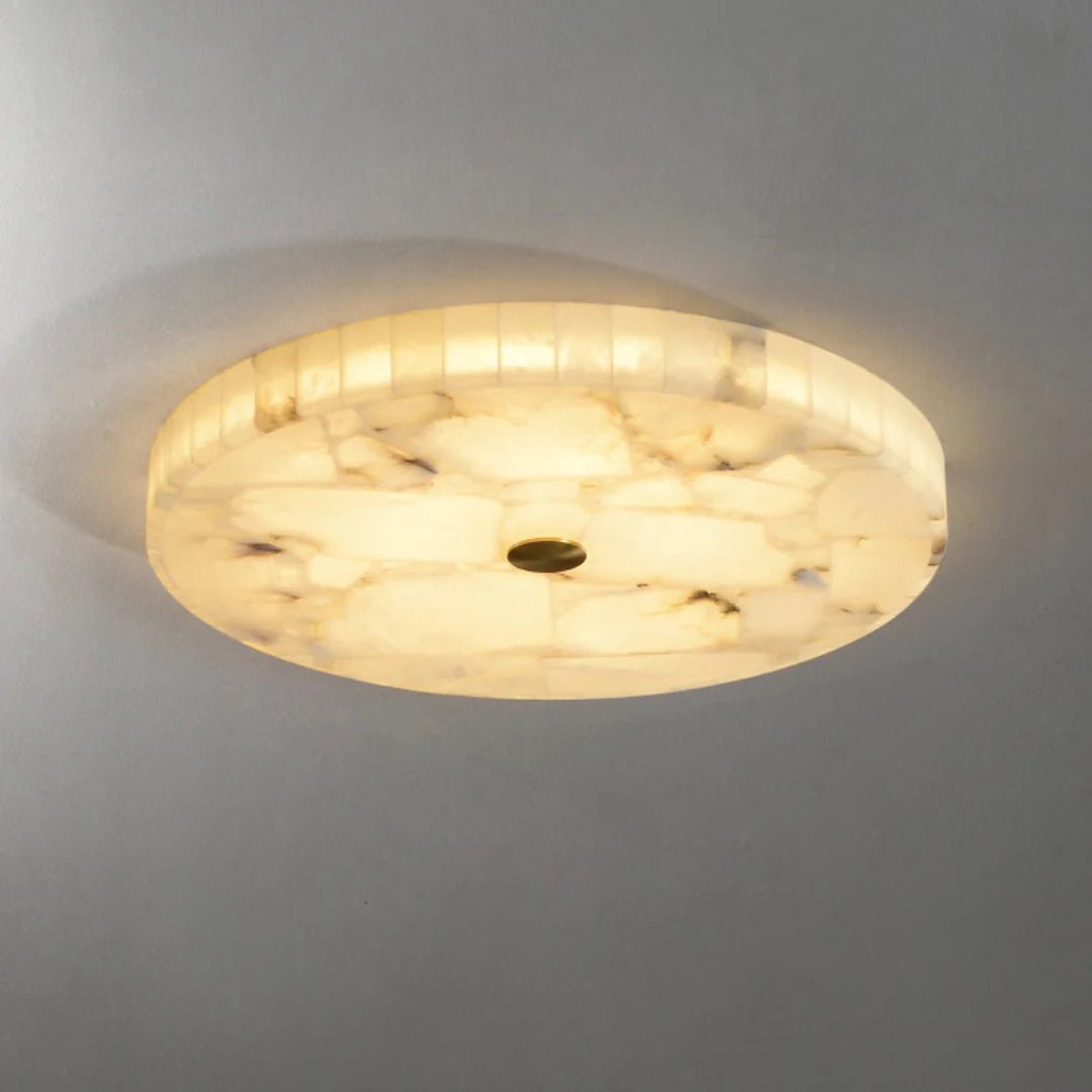 Ceiling LightLuminous Marble Ceiling LightDia 60cm × H 5cm / Φ 23.6″ × H 2″WhiteLennar Visual