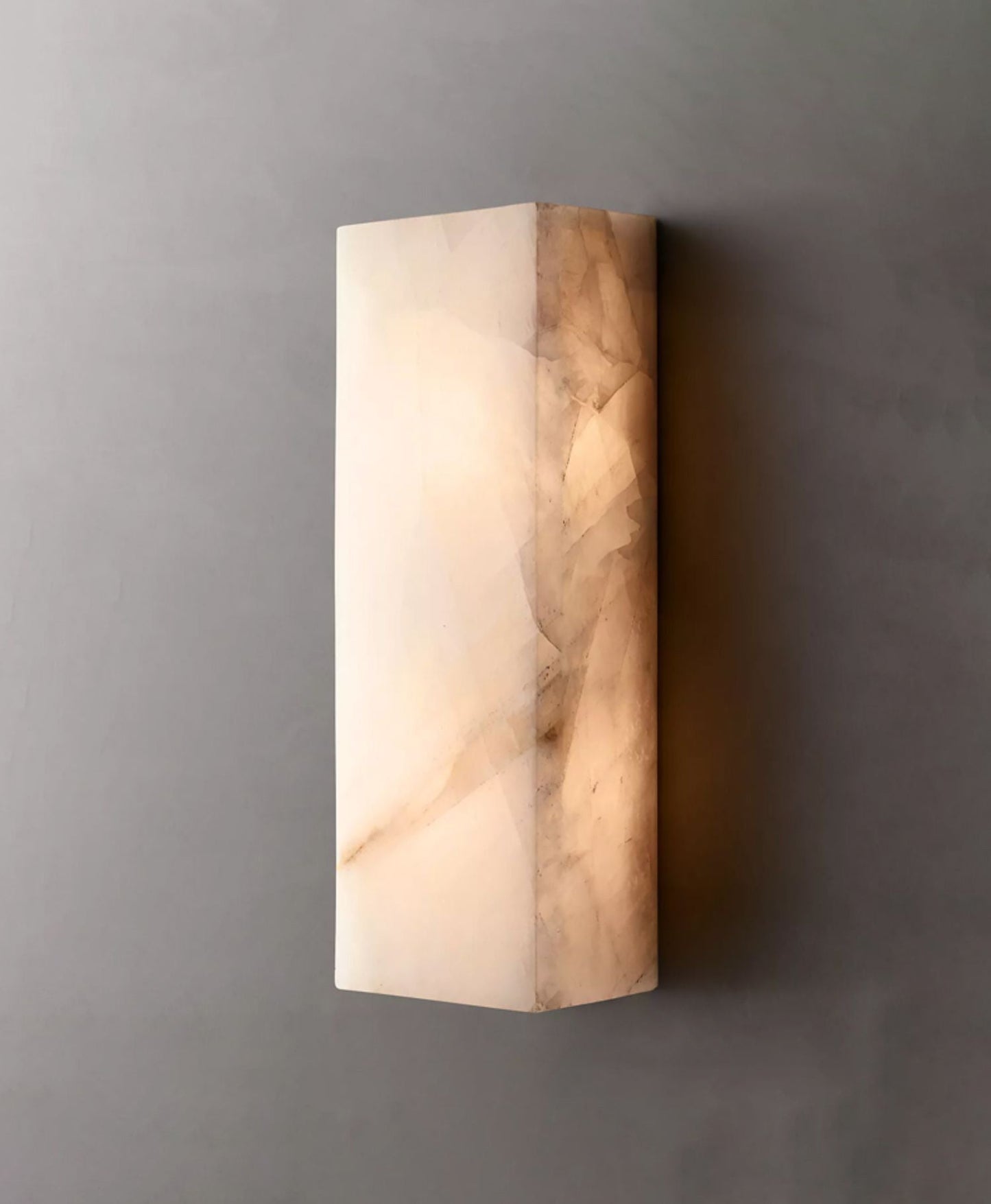 Wall LampRivage Wall LightL 15cm x W10cm x H 30cm / L 5.9″ x W 3.9″ x H 11.8″AlabasterLennar Visual