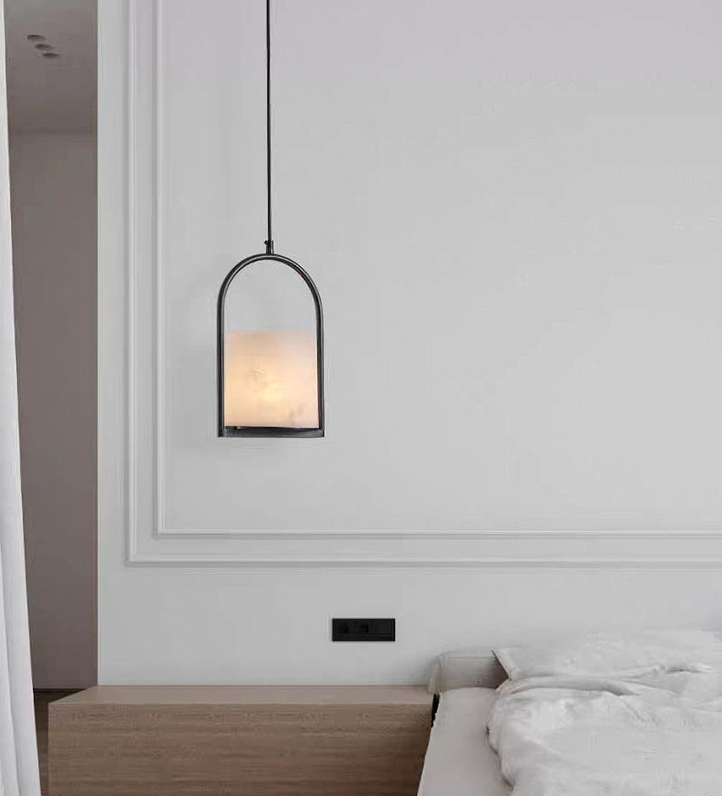 Pendant LampMarble Cylinder Pendant LightDia 20cm x H 30cm / ∅ 7.9″ x H 11.8″Imitation Marble StoneLennar Visual