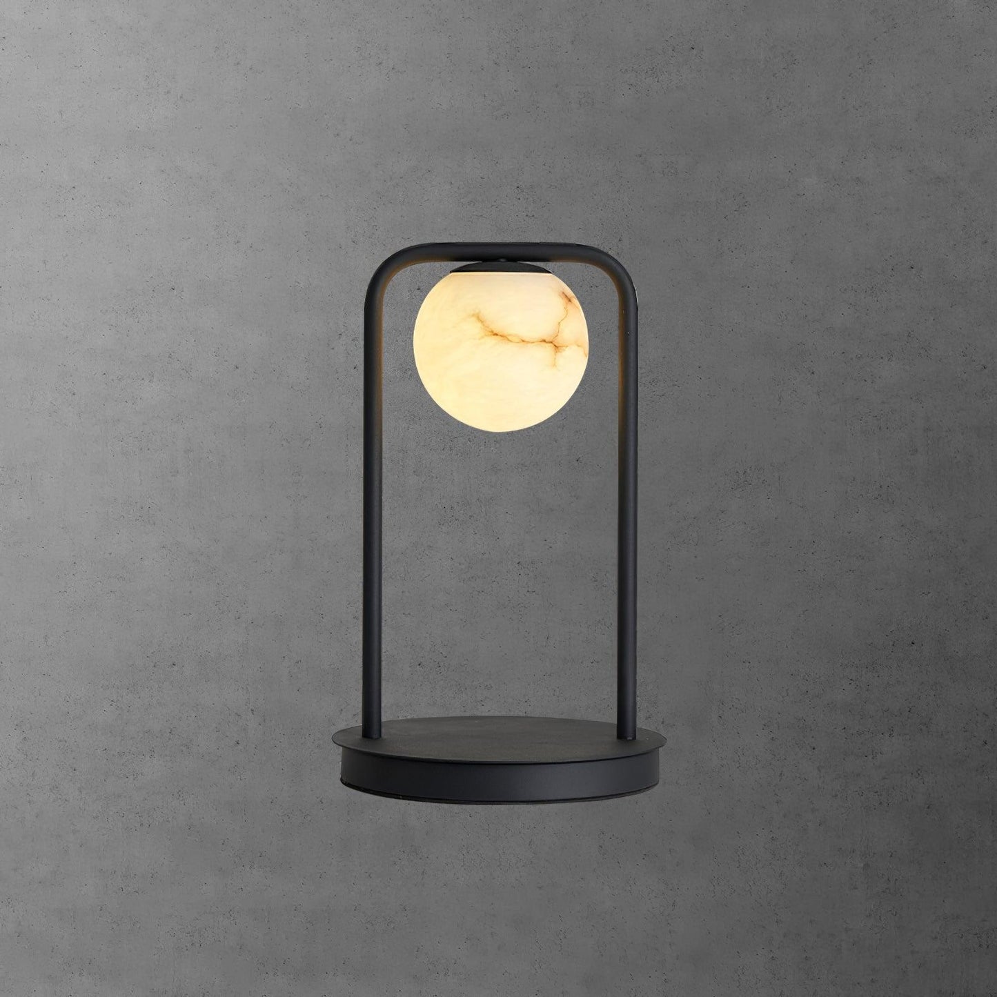 Table LampRebirth Table LampDia 20cm x H 38cm / ∅ 7.9″ x H 14.9″Black & White AlabasterLennar Visual
