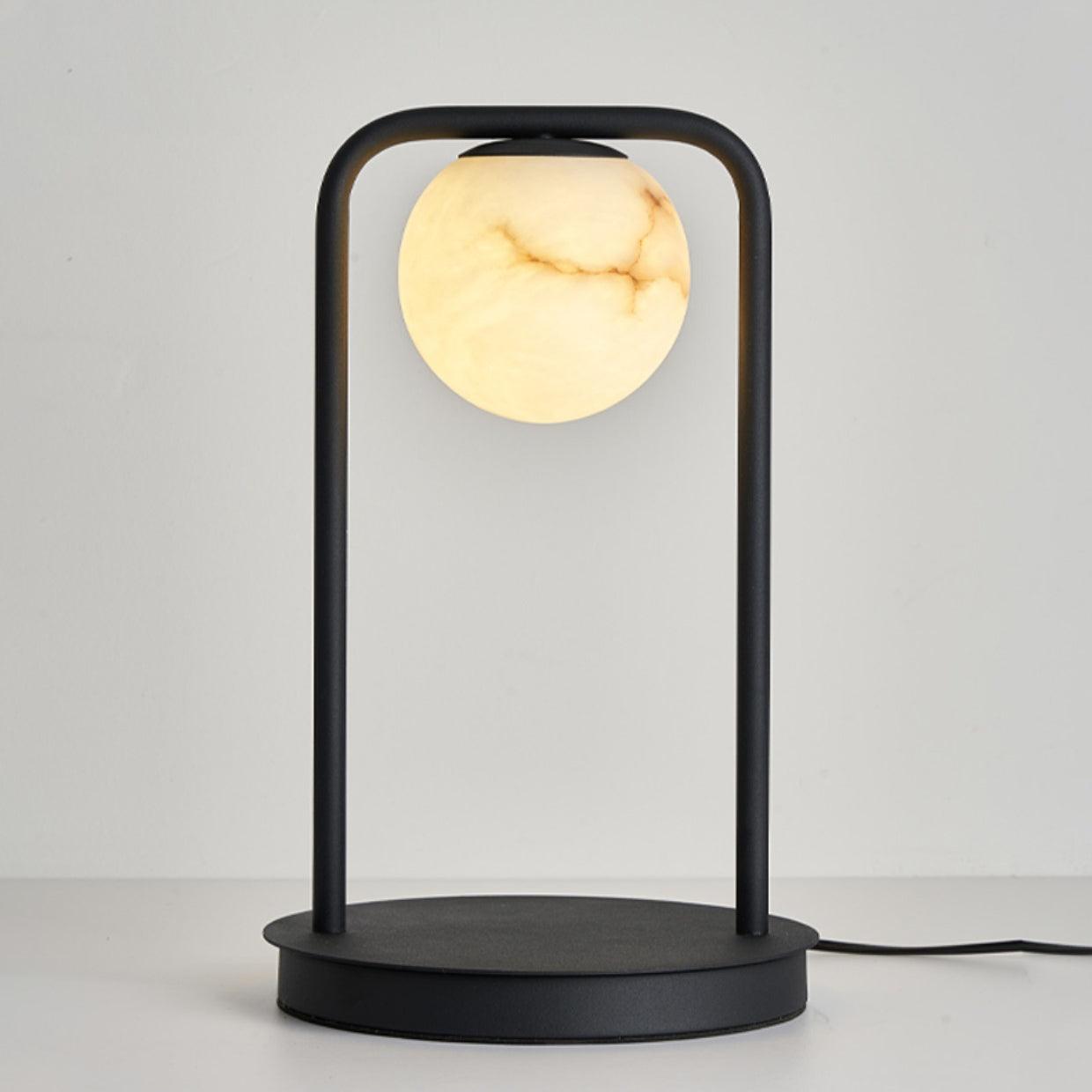 Table LampRebirth Table LampDia 20cm x H 38cm / ∅ 7.9″ x H 14.9″Black & White AlabasterLennar Visual