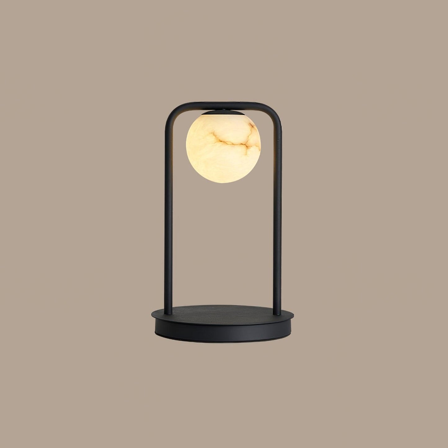 Table LampRebirth Table LampDia 20cm x H 38cm / ∅ 7.9″ x H 14.9″Black & White AlabasterLennar Visual