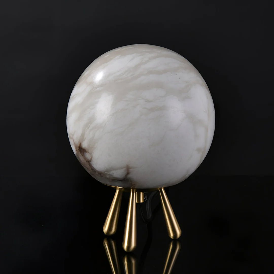 Table LampRomi Table LampDia 15cm x H 20cm / ∅ 5.9″ x H 7.9″Gold+WhiteLennar Visual