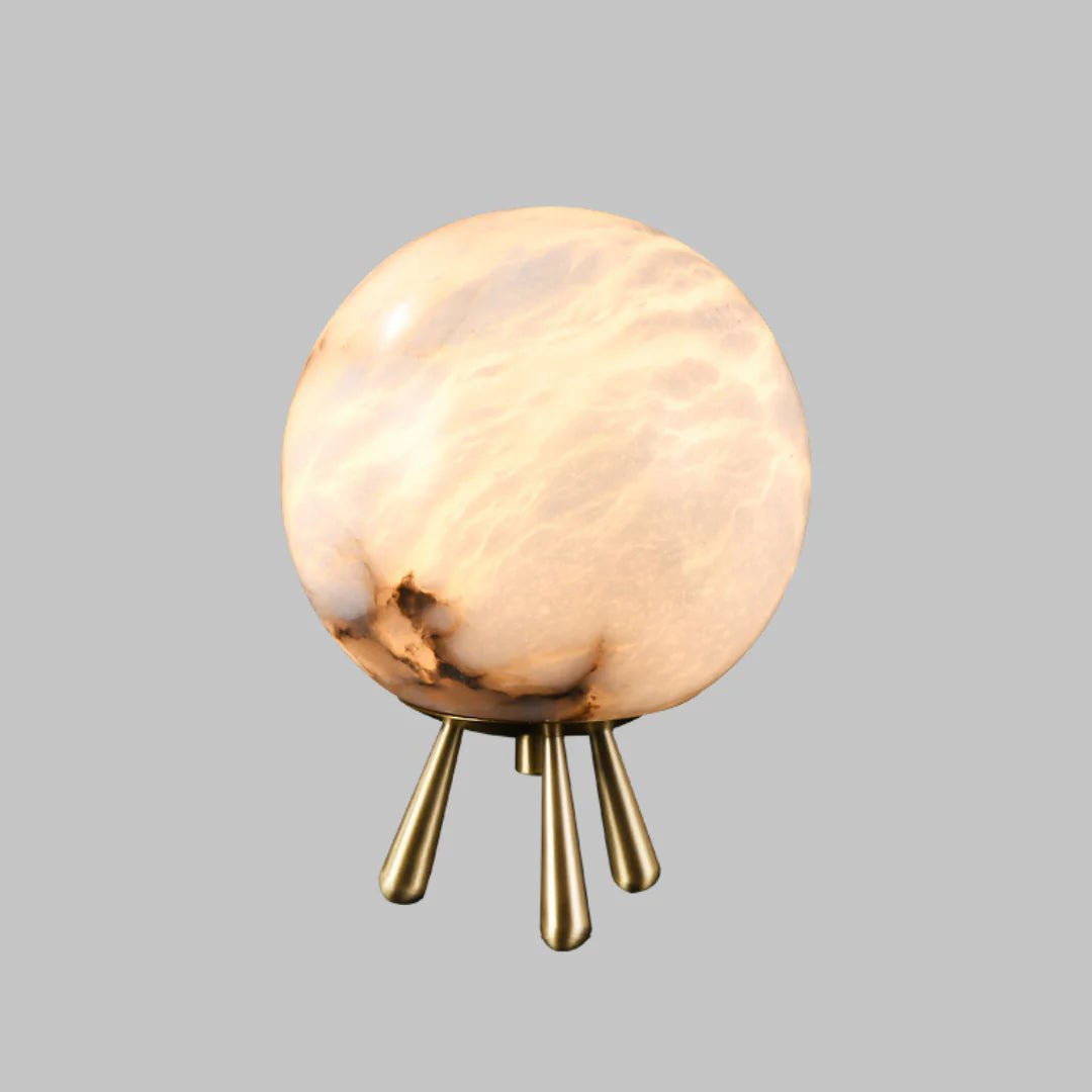 Table LampRomi Table LampDia 15cm x H 20cm / ∅ 5.9″ x H 7.9″Gold+WhiteLennar Visual