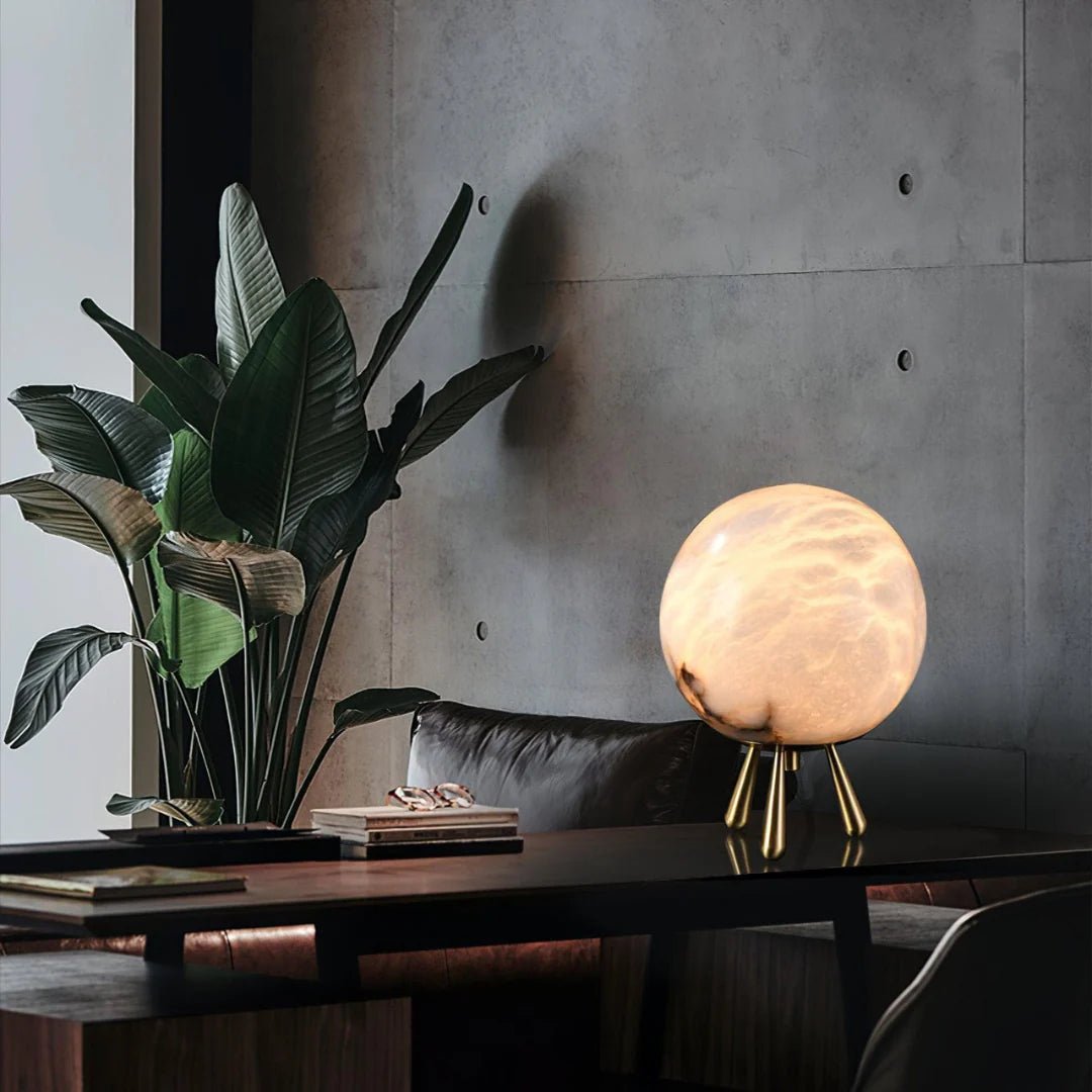 Table LampRomi Table LampDia 15cm x H 20cm / ∅ 5.9″ x H 7.9″Gold+WhiteLennar Visual