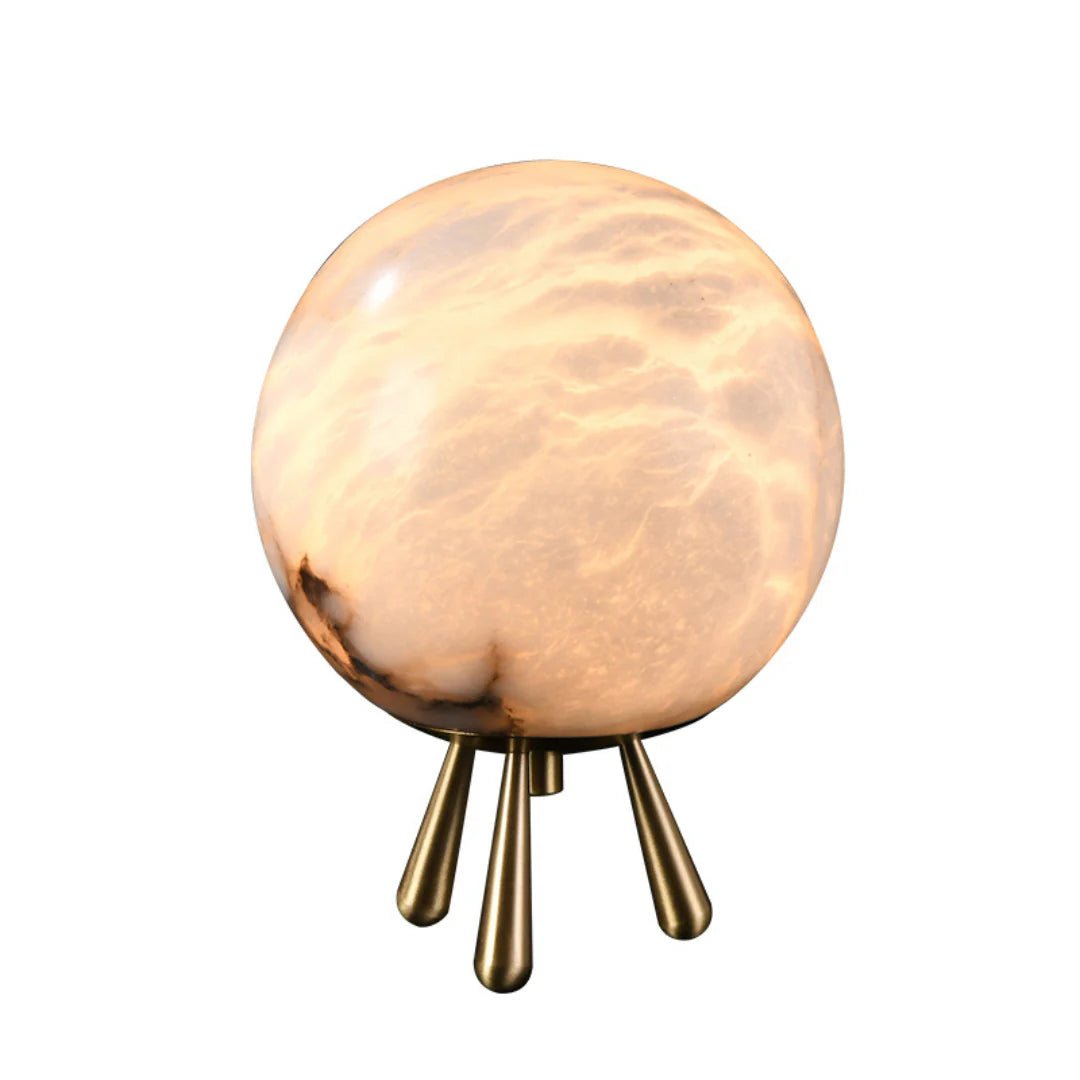 Table LampRomi Table LampDia 15cm x H 20cm / ∅ 5.9″ x H 7.9″Gold+WhiteLennar Visual