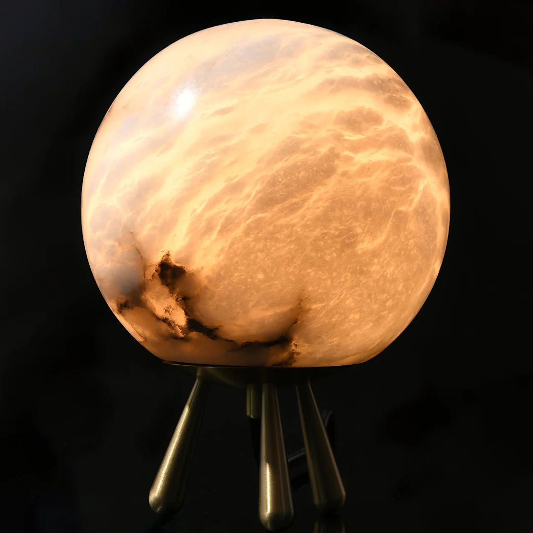 Table LampRomi Table LampDia 15cm x H 20cm / ∅ 5.9″ x H 7.9″Gold+WhiteLennar Visual