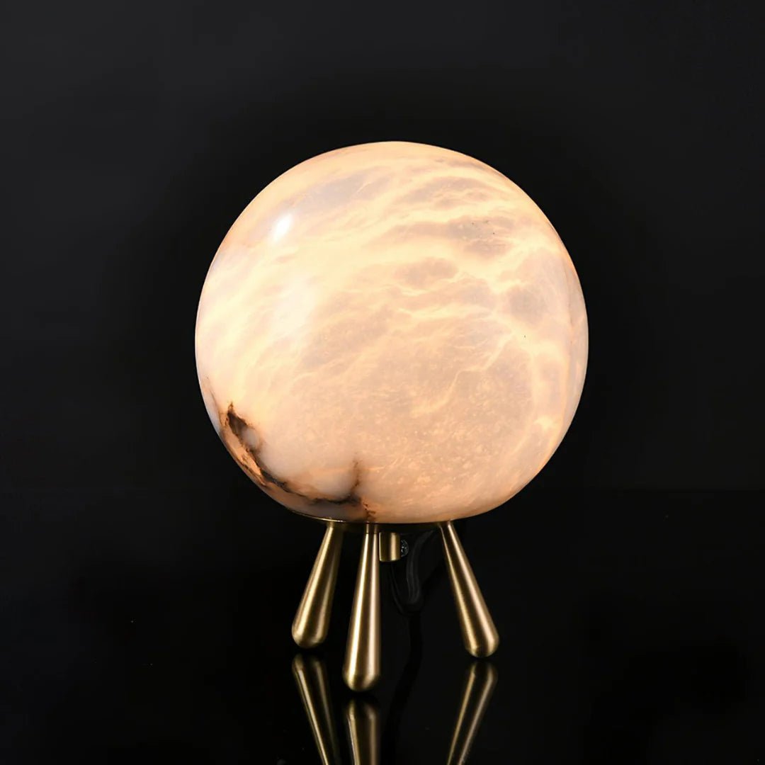 Table LampRomi Table LampDia 15cm x H 20cm / ∅ 5.9″ x H 7.9″Gold+WhiteLennar Visual
