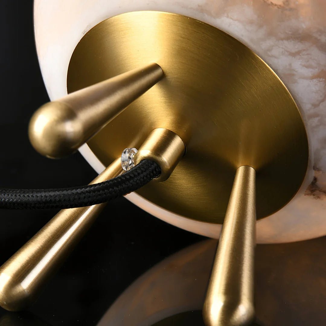 Table LampRomi Table LampDia 15cm x H 20cm / ∅ 5.9″ x H 7.9″Gold+WhiteLennar Visual