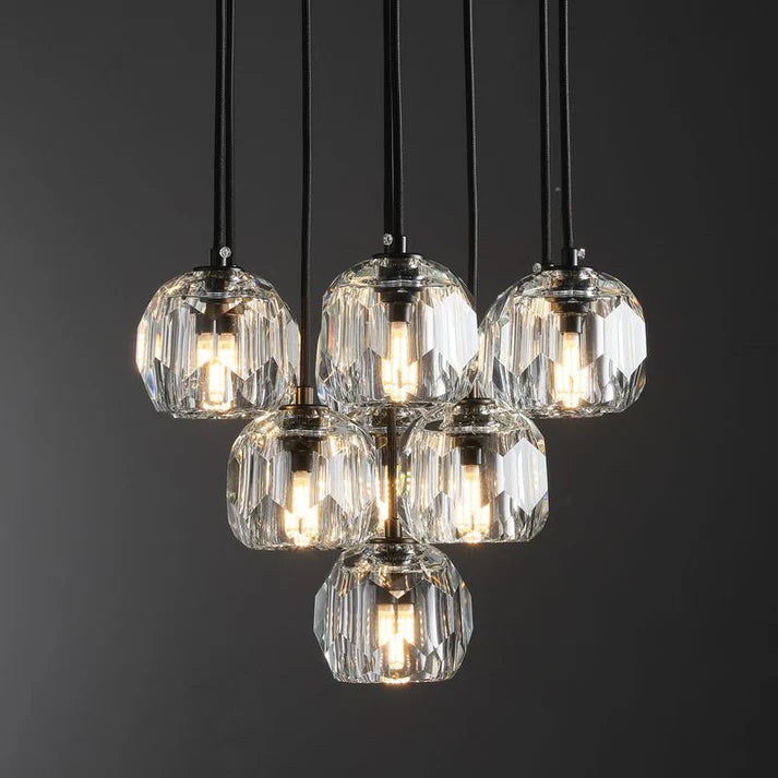 Lennar Visual_Nova Crystal Round Cluster Chandelier