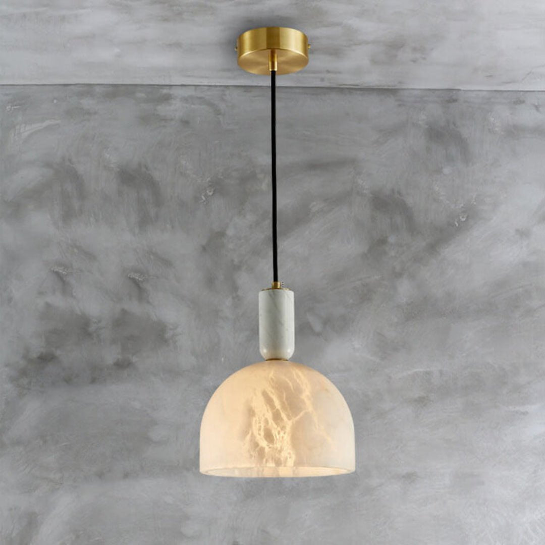 Lennar Visual_Acorn Alabaster Pendant Light