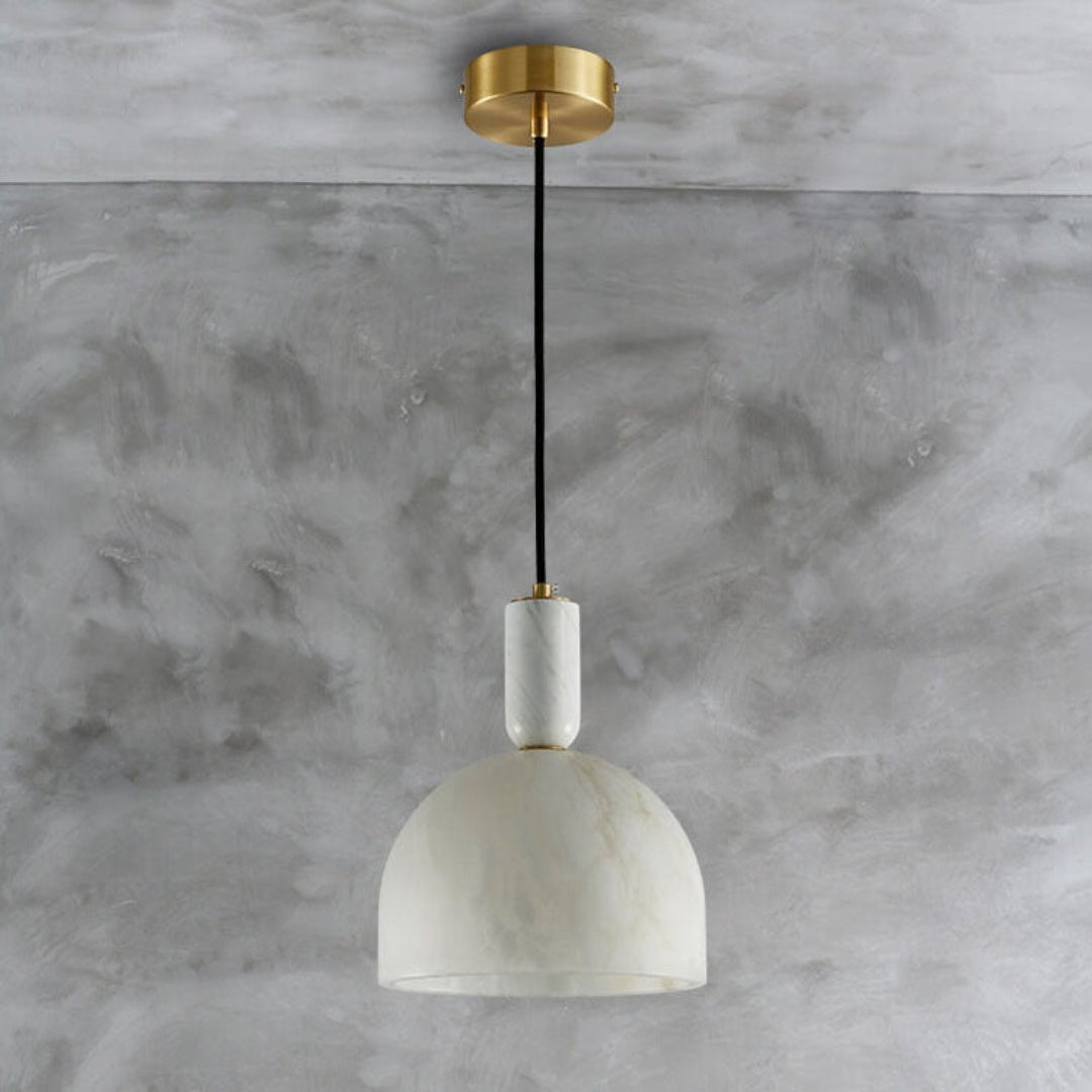 Lennar Visual_Acorn Alabaster Pendant Light