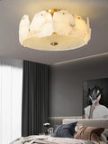 Lennar Visual_Alabaster Artze Brass Ceiling Light