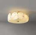 Lennar Visual_Alabaster Artze Brass Ceiling Light