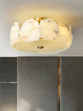 Lennar Visual_Alabaster Artze Brass Ceiling Light