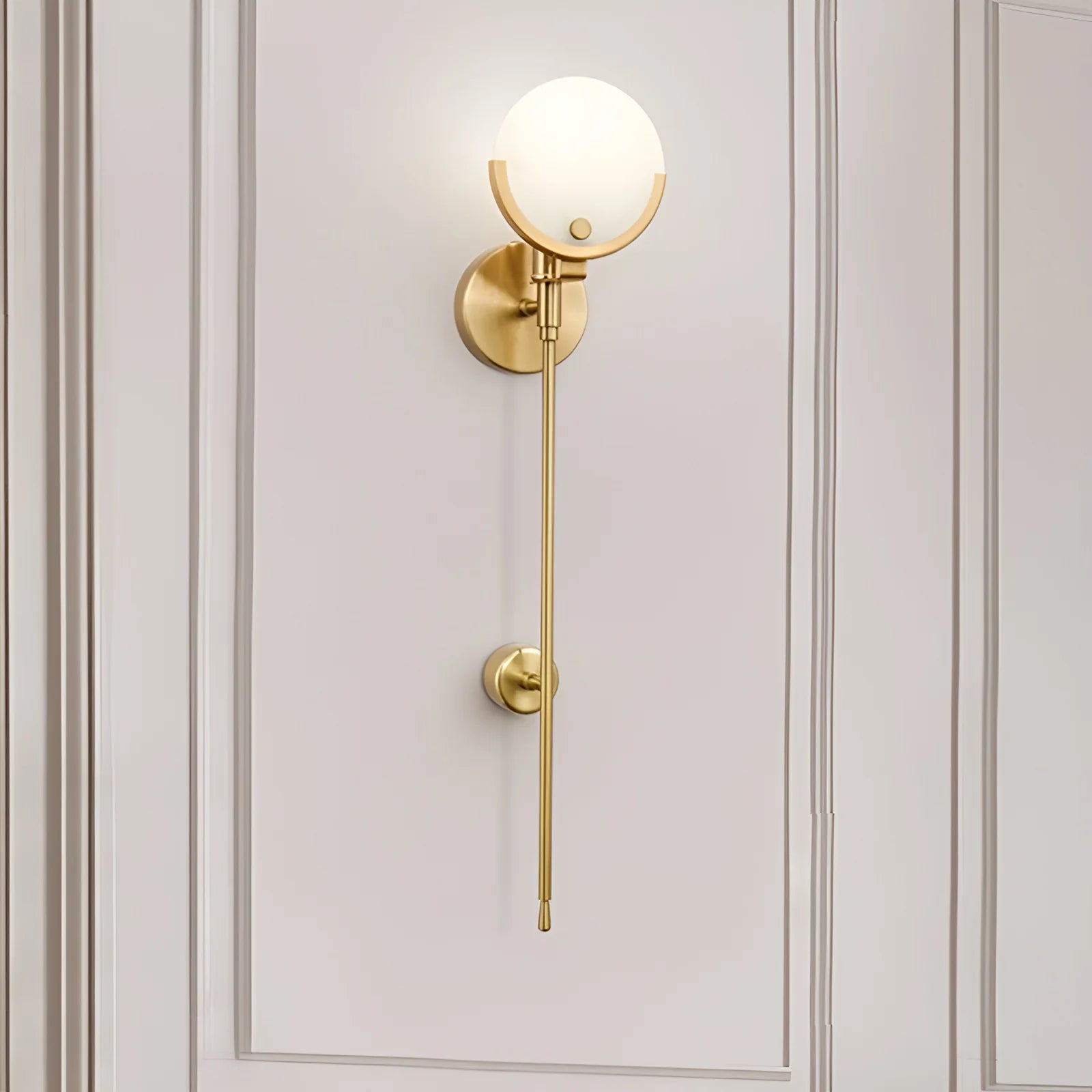 Lennar Visual_Alabaster Ava Brass Wall Lamp