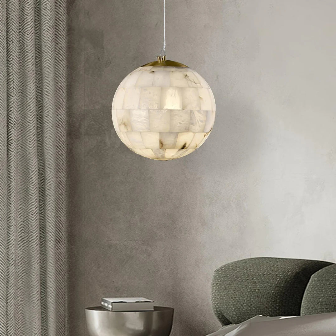 Lennar Visual_Alabaster Ball Pendant Light