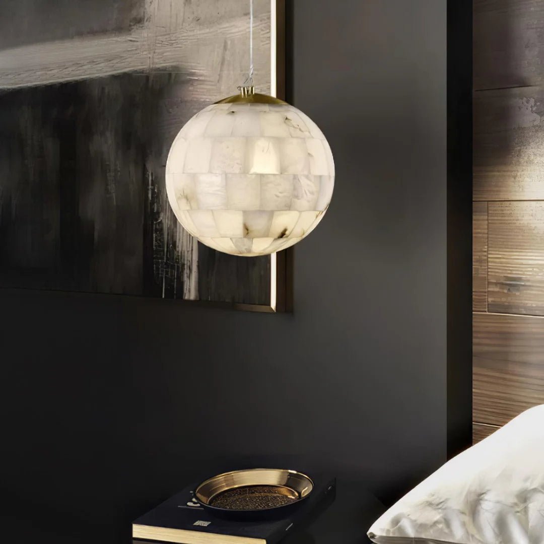 Lennar Visual_Alabaster Ball Pendant Light