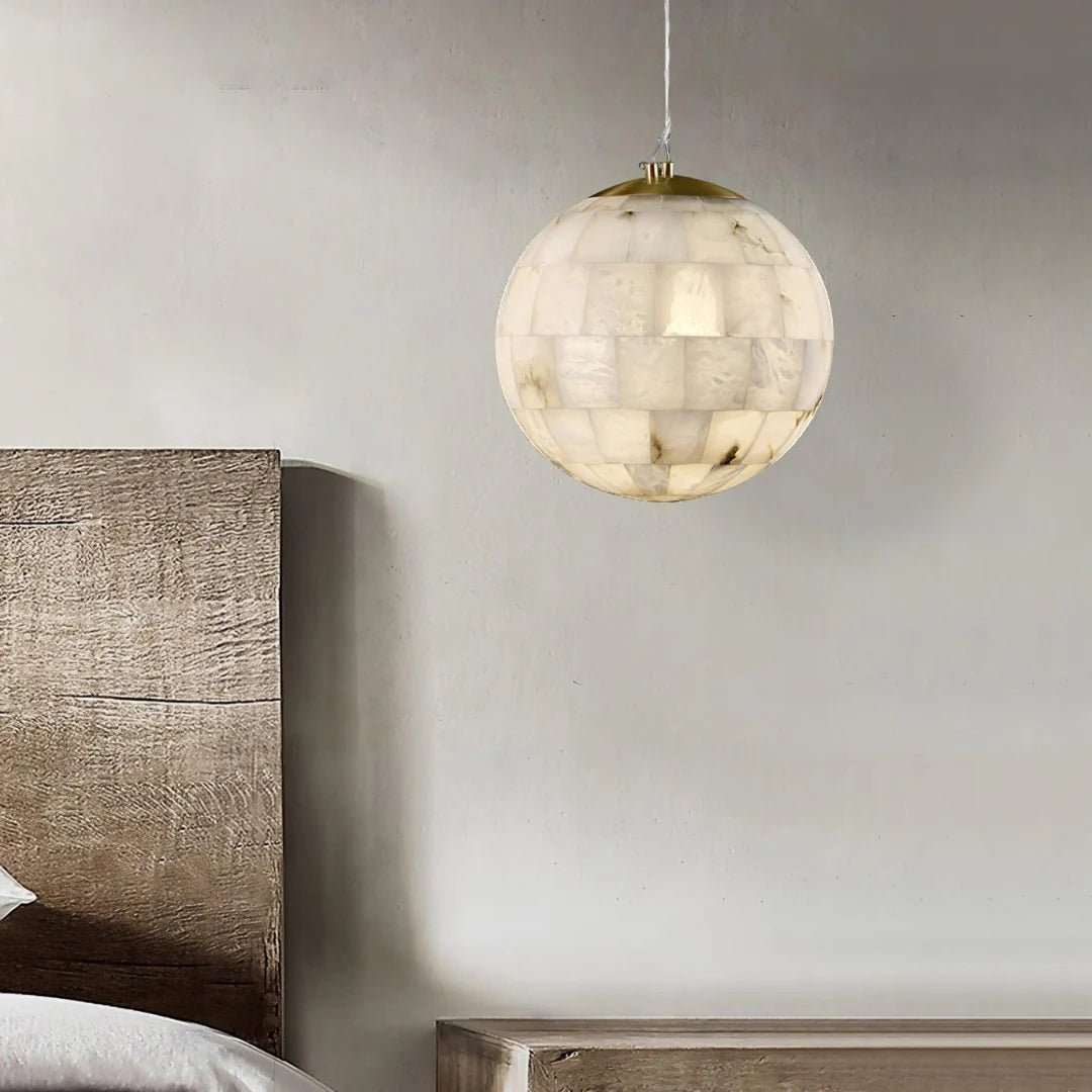 Lennar Visual_Alabaster Ball Pendant Light