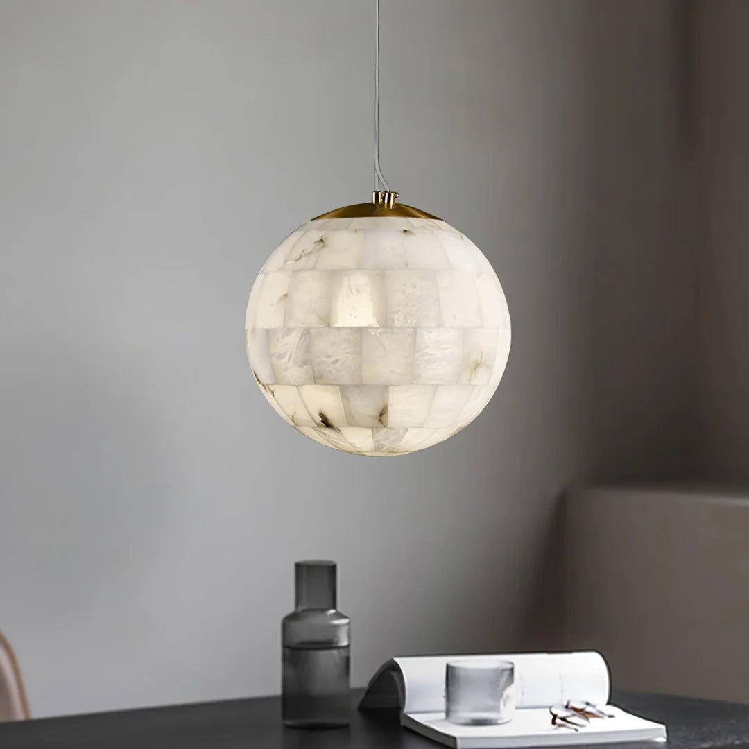 Lennar Visual_Alabaster Ball Pendant Light