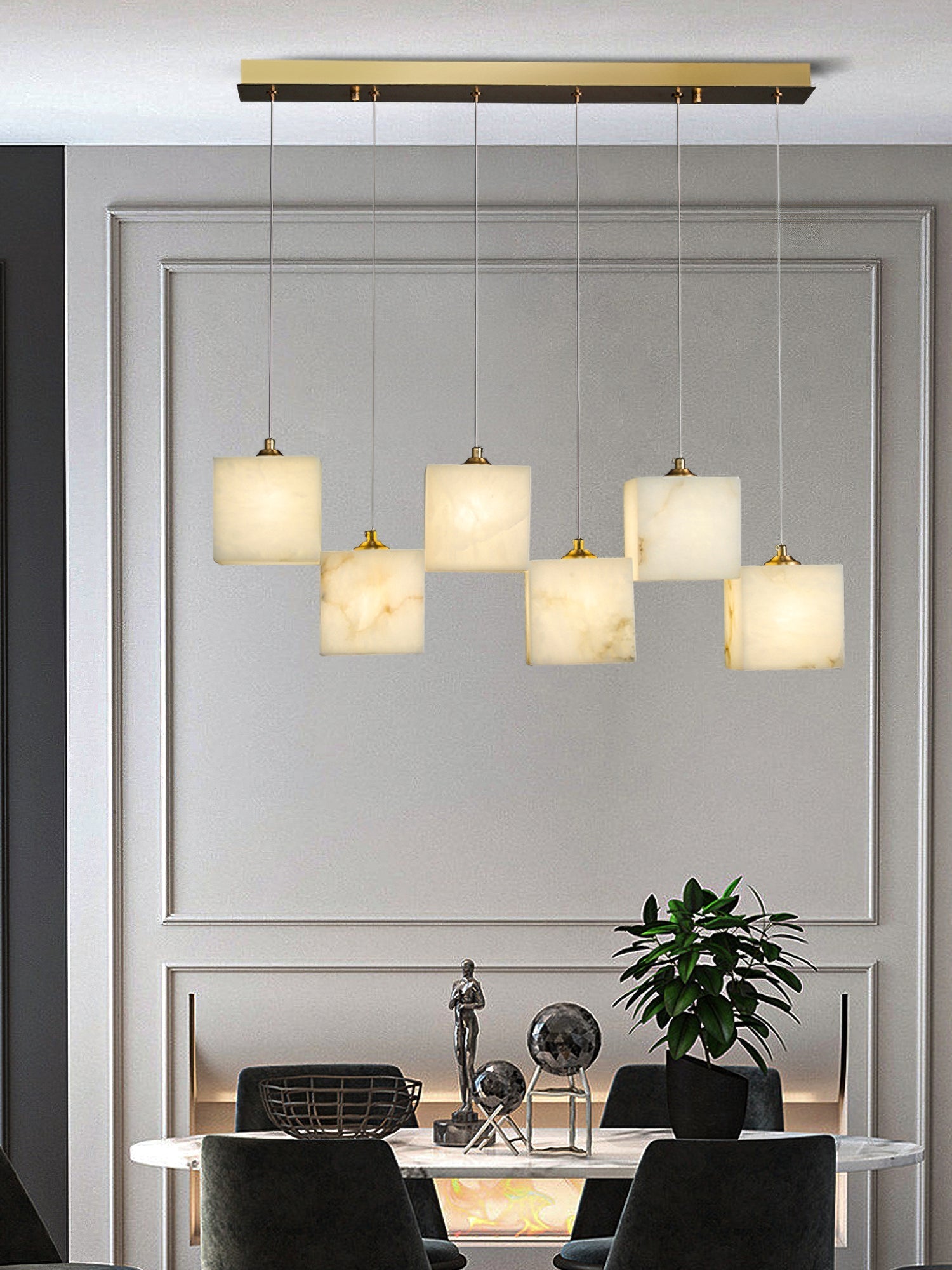 Lennar Visual_Alabaster Box Chandelier