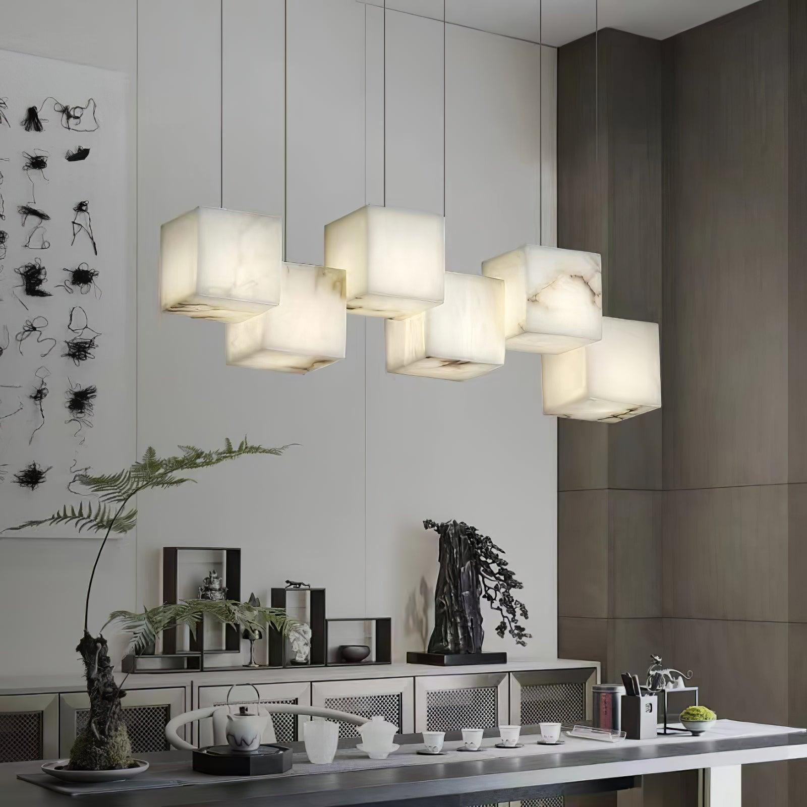 Lennar Visual_Alabaster Box Chandelier