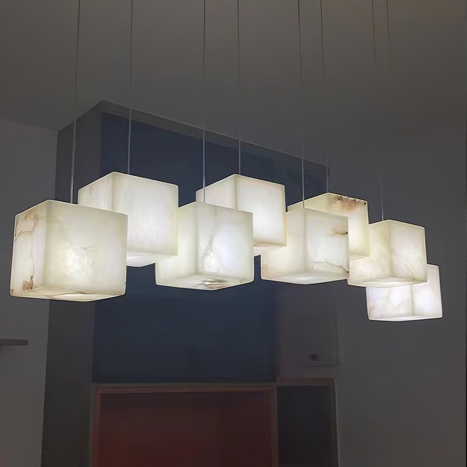 Lennar Visual_Alabaster Box Chandelier