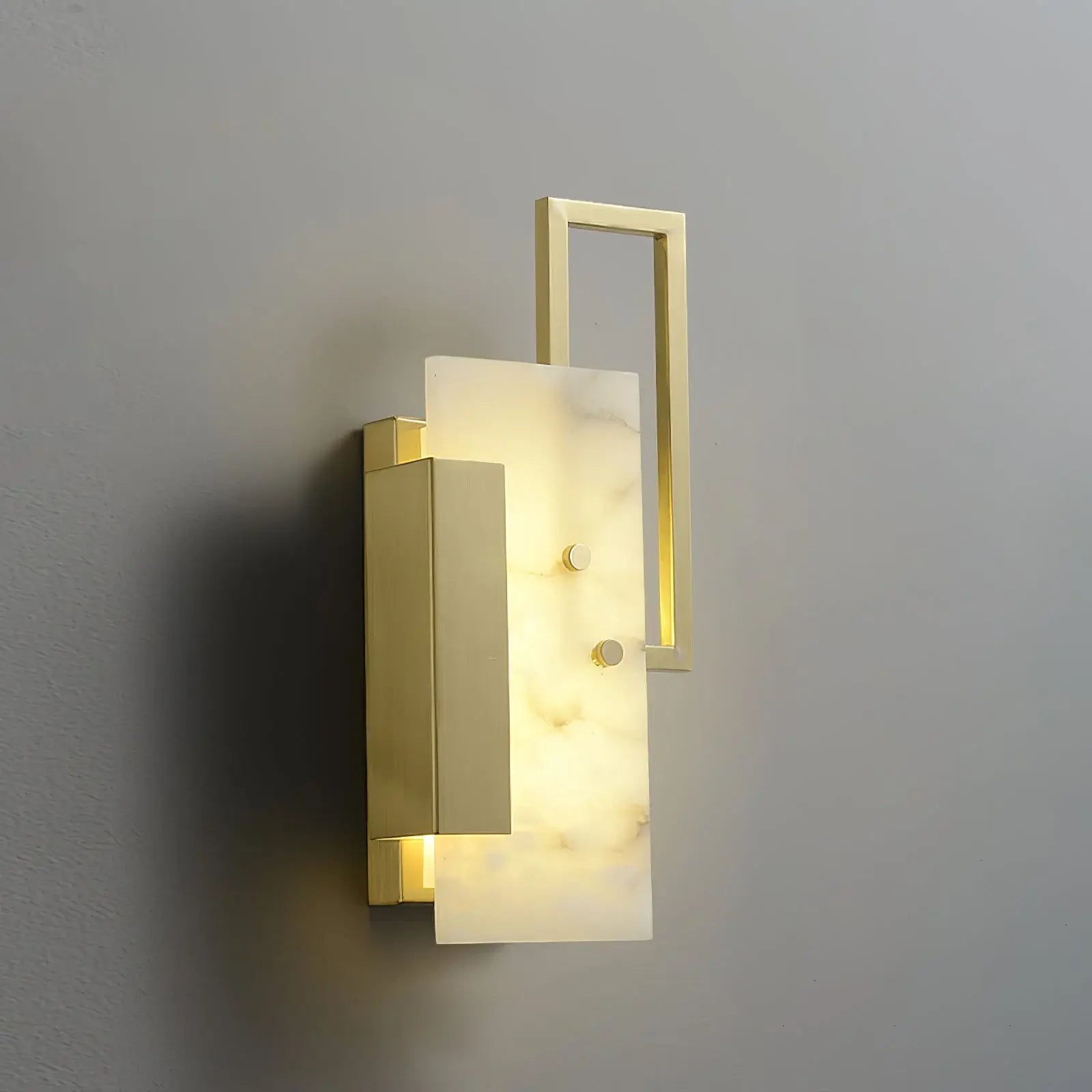 Lennar Visual_Alabaster Brass Wall Sconce