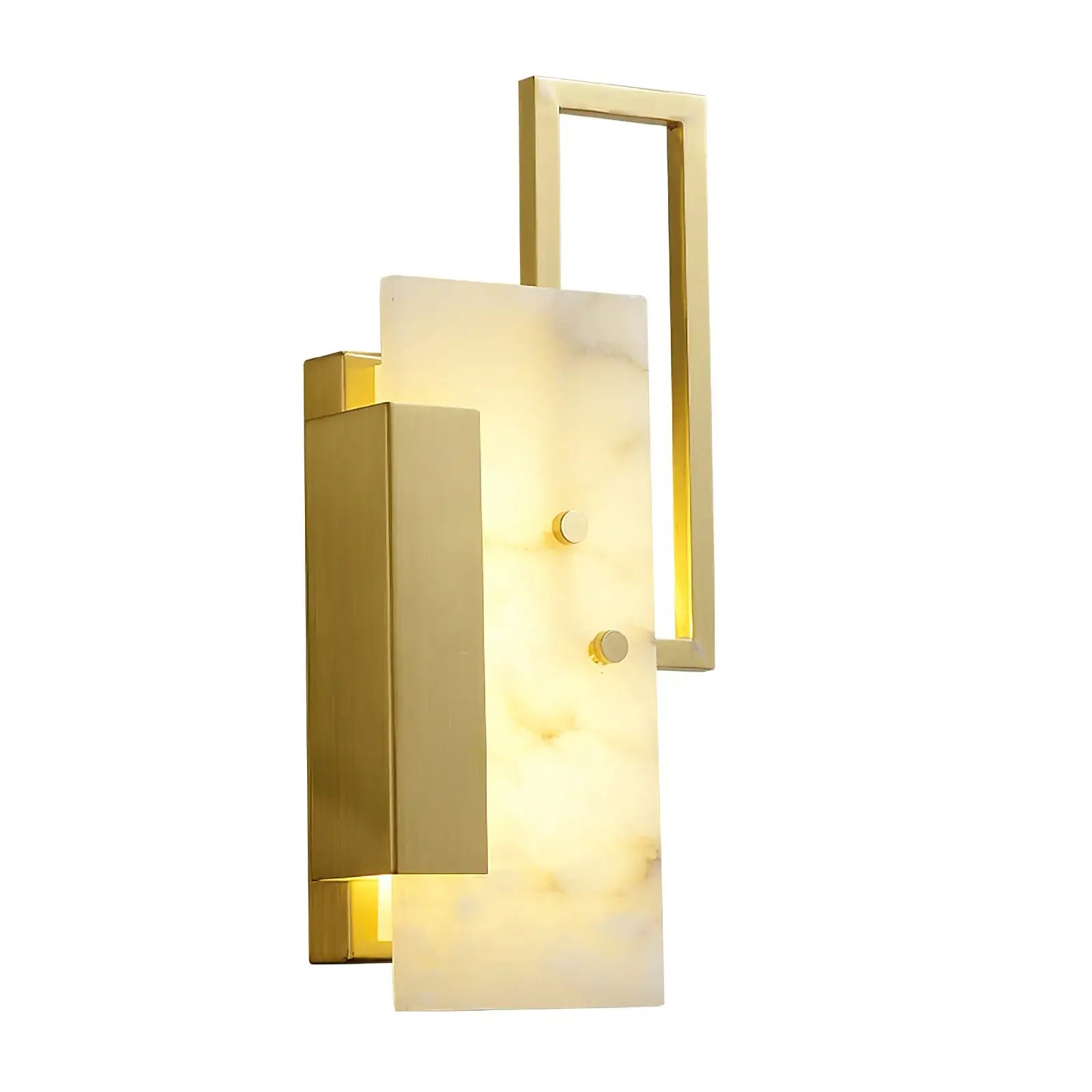 Lennar Visual_Alabaster Brass Wall Sconce