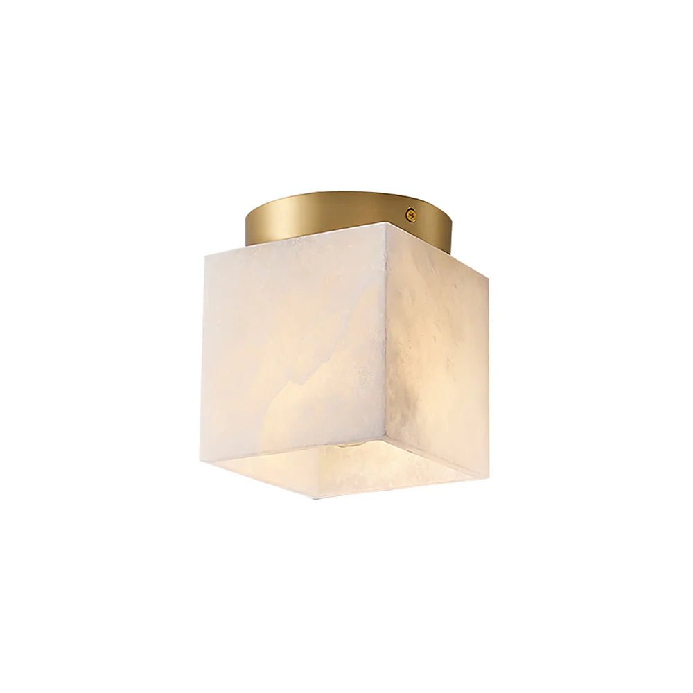 Lennar Visual_Alabaster Budnick Square Ceiling Light