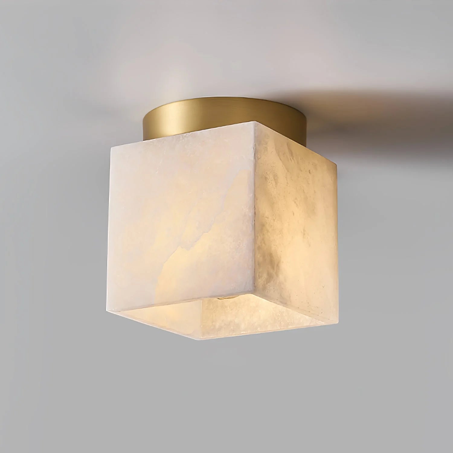 Lennar Visual_Alabaster Budnick Square Ceiling Light