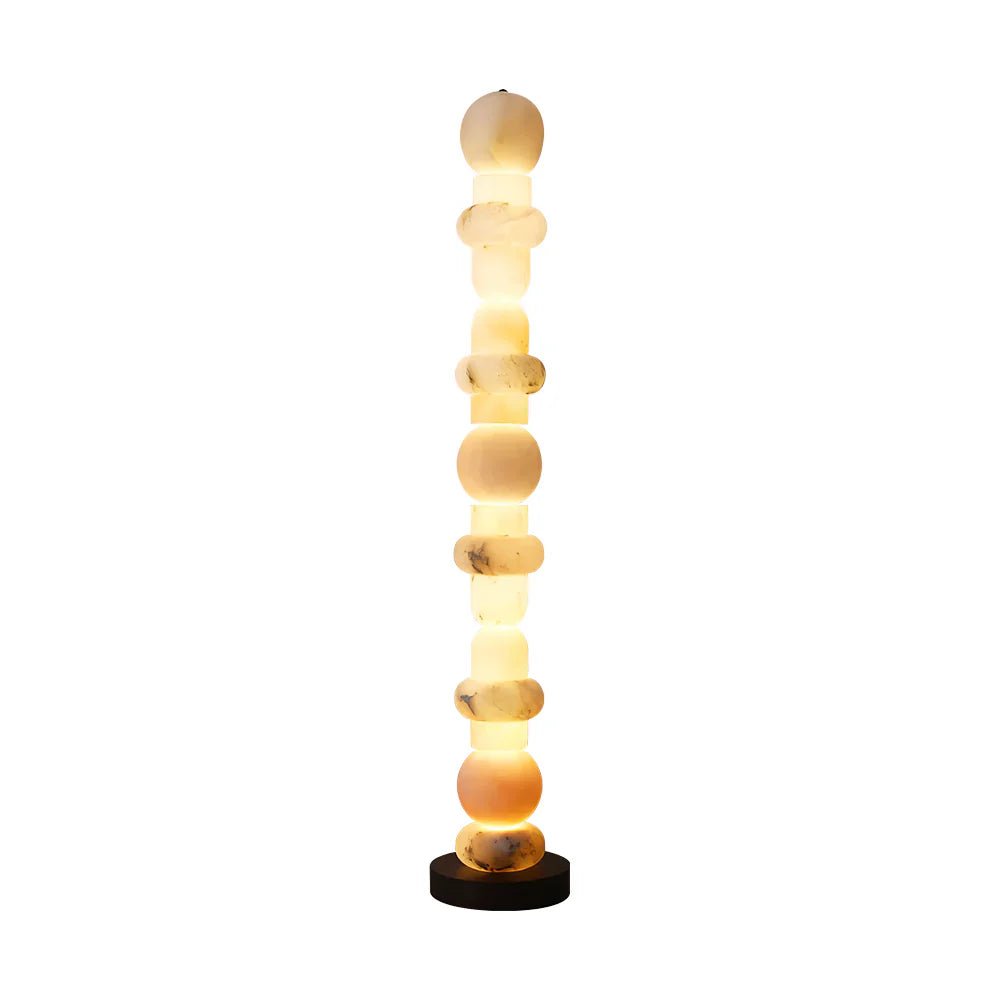 Lennar Visual_Alabaster Column Modern Floor Lamp