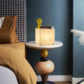 Lennar Visual_Alabaster Cubic Table Lamp