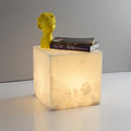 Lennar Visual_Alabaster Cubic Table Lamp