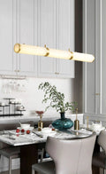 Lennar Visual_Alabaster Cylindrical Chandelier