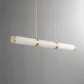 Lennar Visual_Alabaster Cylindrical Chandelier