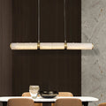 Lennar Visual_Alabaster Cylindrical Chandelier