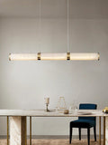 Lennar Visual_Alabaster Cylindrical Chandelier