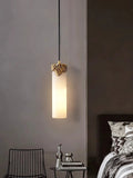 Lennar Visual_Alabaster Cylindrical Dansani Lyra Pendant Light