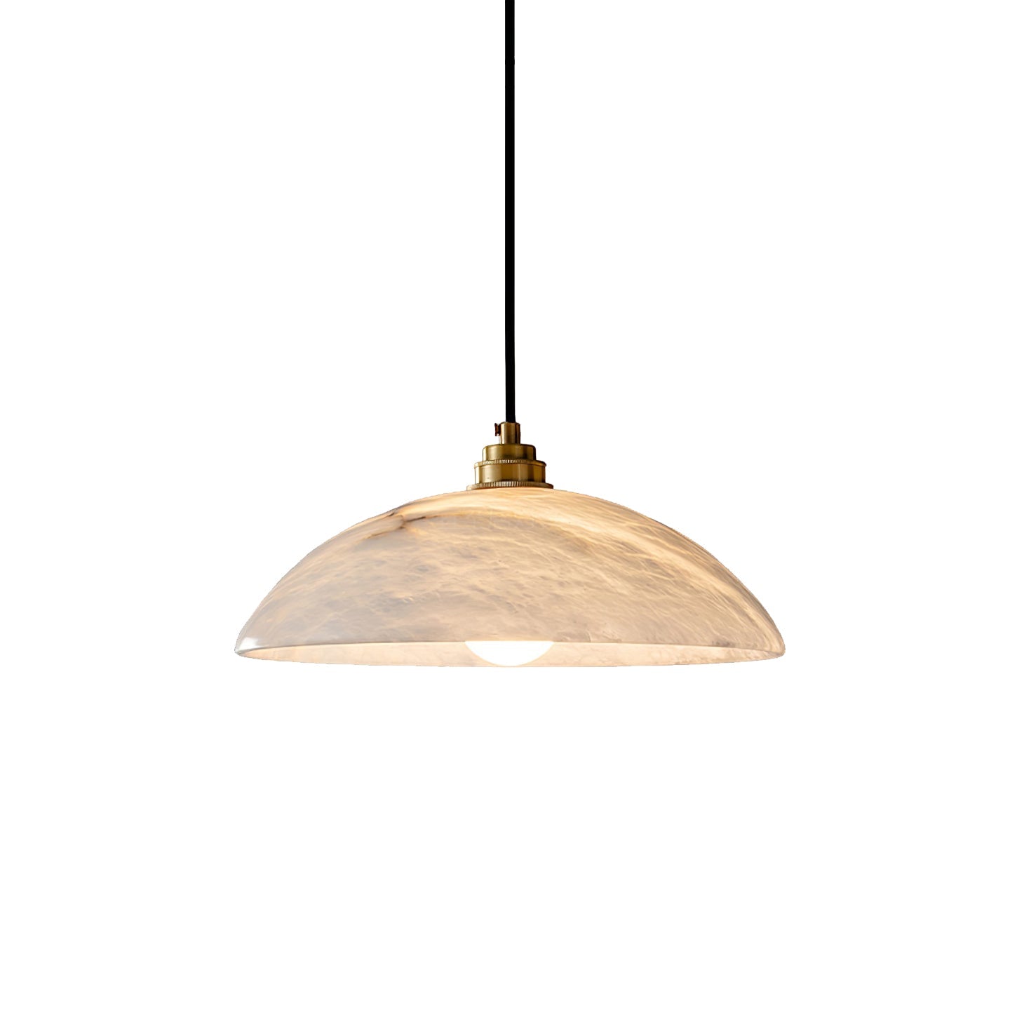 Lennar Visual_Alabaster Dome Pendant Light