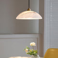 Lennar Visual_Alabaster Dome Pendant Light