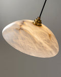 Lennar Visual_Alabaster Dome Pendant Light