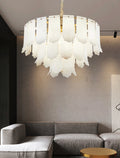 Lennar Visual_Alabaster Elba Brass Chandelier