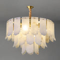 Lennar Visual_Alabaster Elba Brass Chandelier