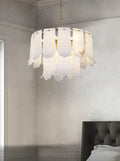 Lennar Visual_Alabaster Elba Brass Chandelier