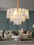 Lennar Visual_Alabaster Elba Brass Chandelier