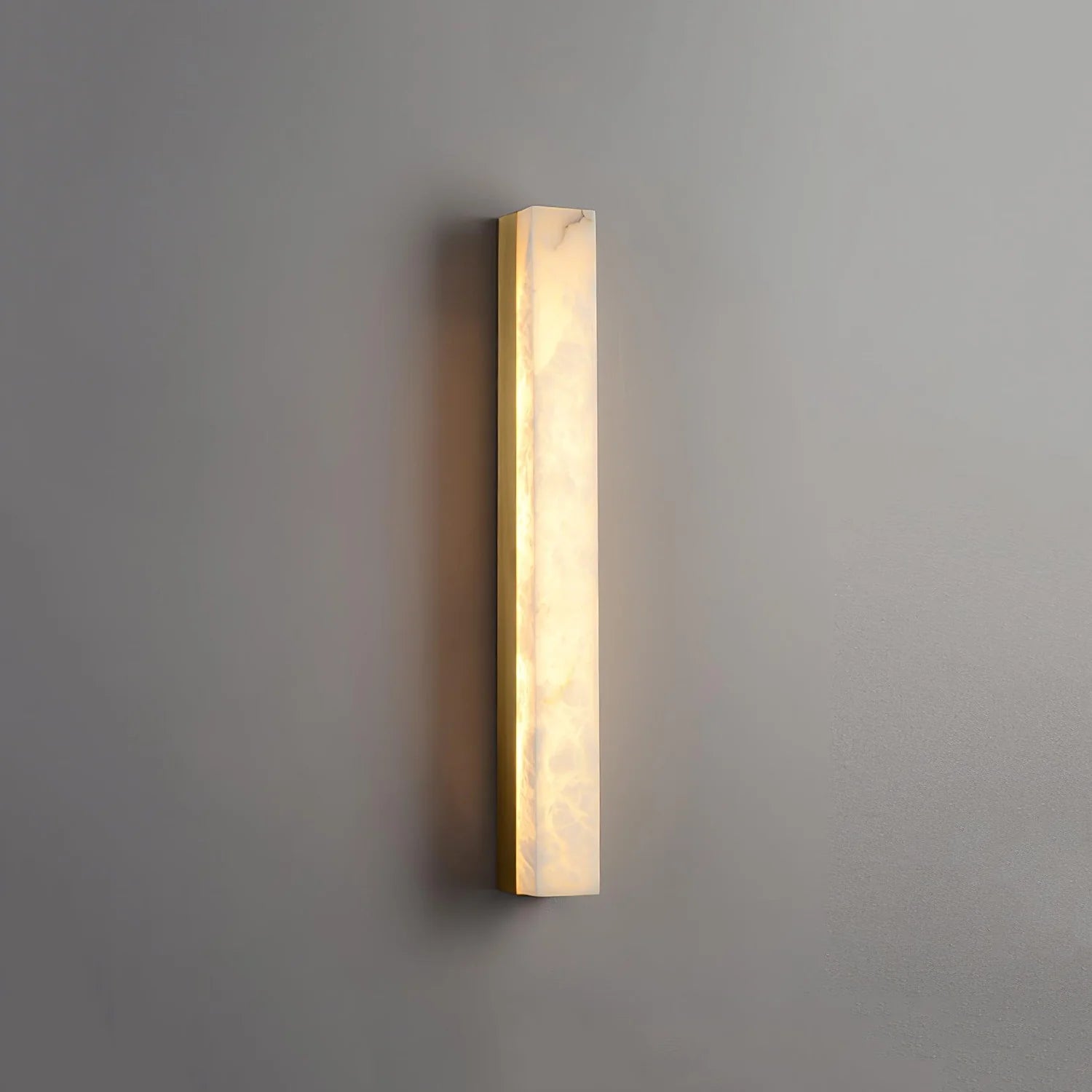 Lennar Visual_Alabaster Emerson Brass Wall Lamp