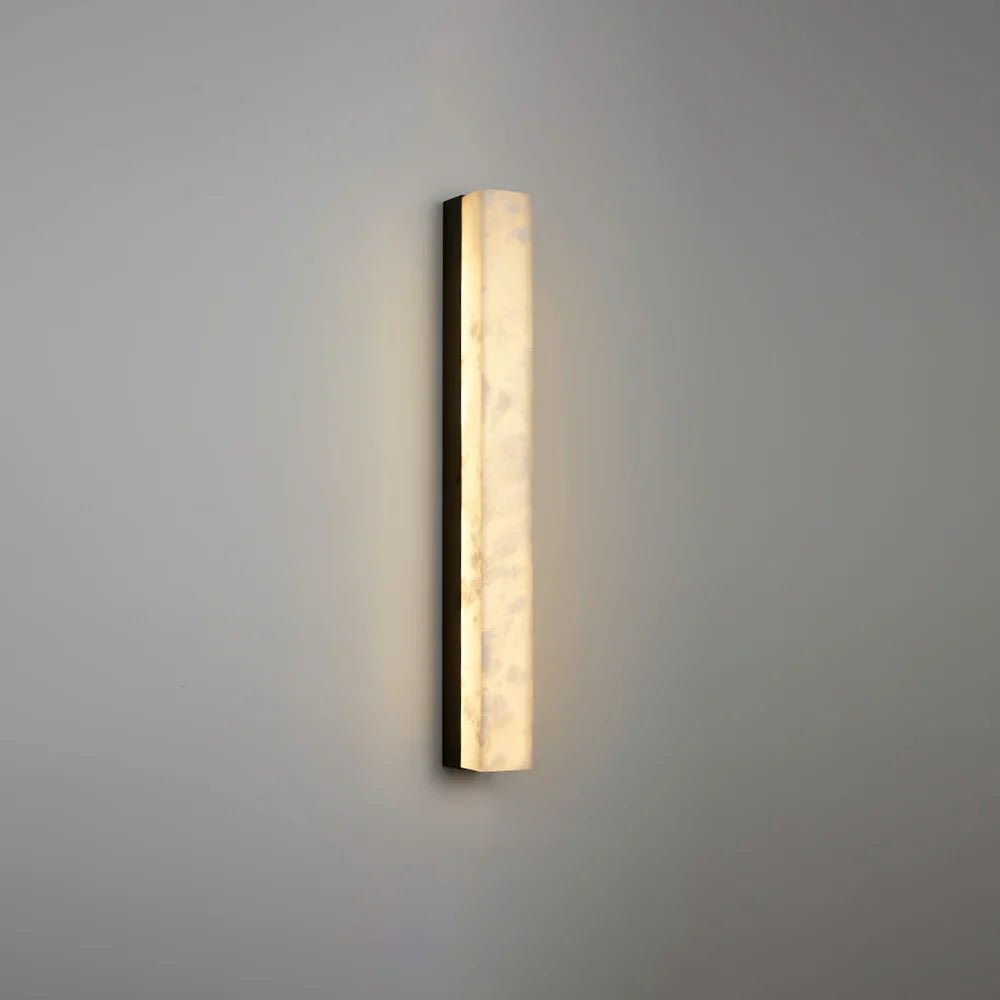 Lennar Visual_Alabaster Emerson Brass Wall Lamp